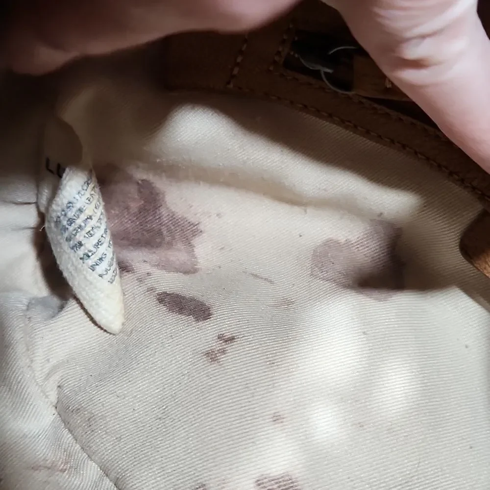 Lucky Brand Mustard Pinhole Small Hobo Crossbody Bag